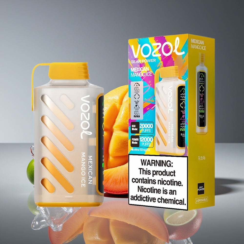 VOZOL Gear Power 20000 Puffs Dual Mesh 20mL Mexican Mango Ice Disposable Vape