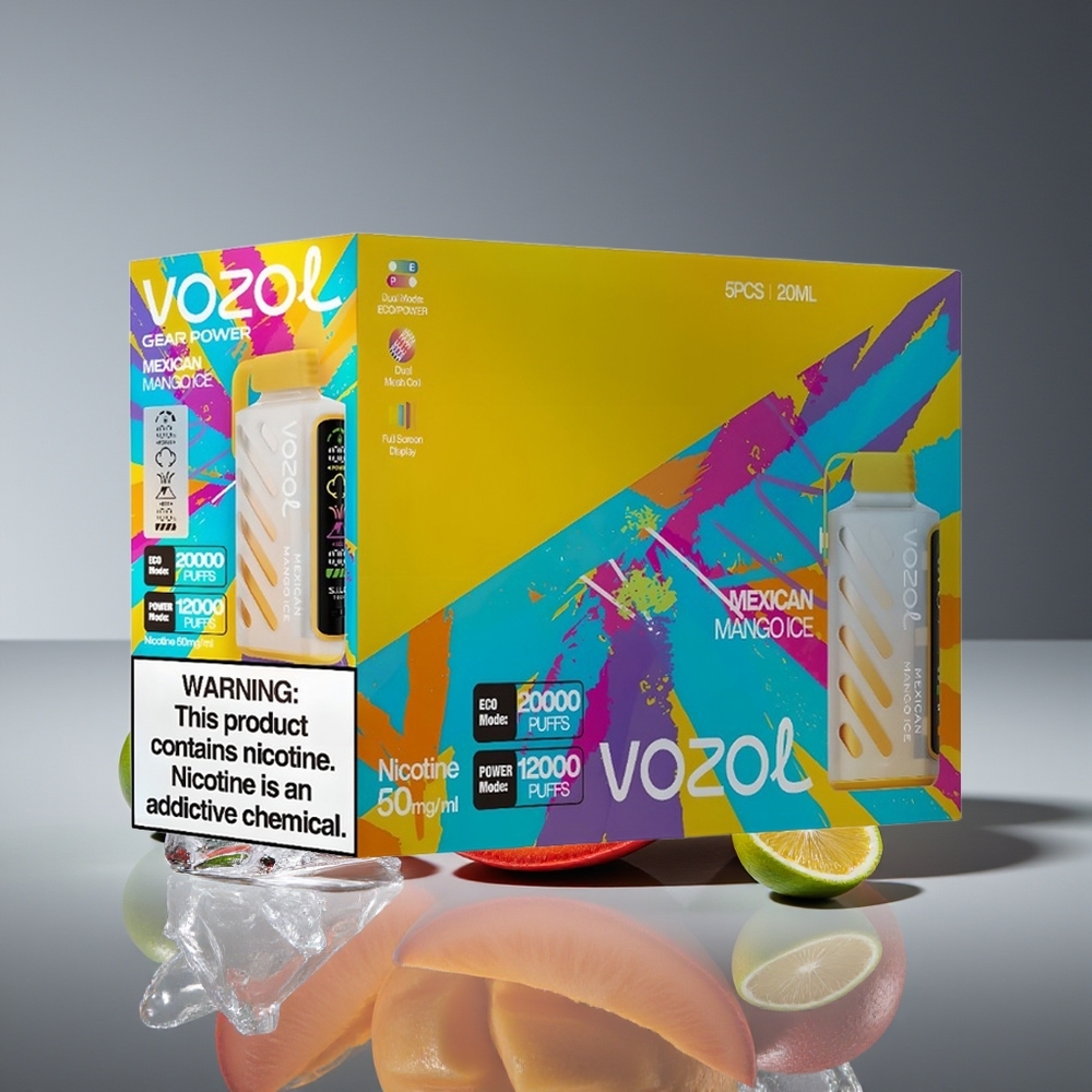 VOZOL Gear Power 20000 Puffs Dual Mesh 20mL Mexican Mango Ice Disposable Vape