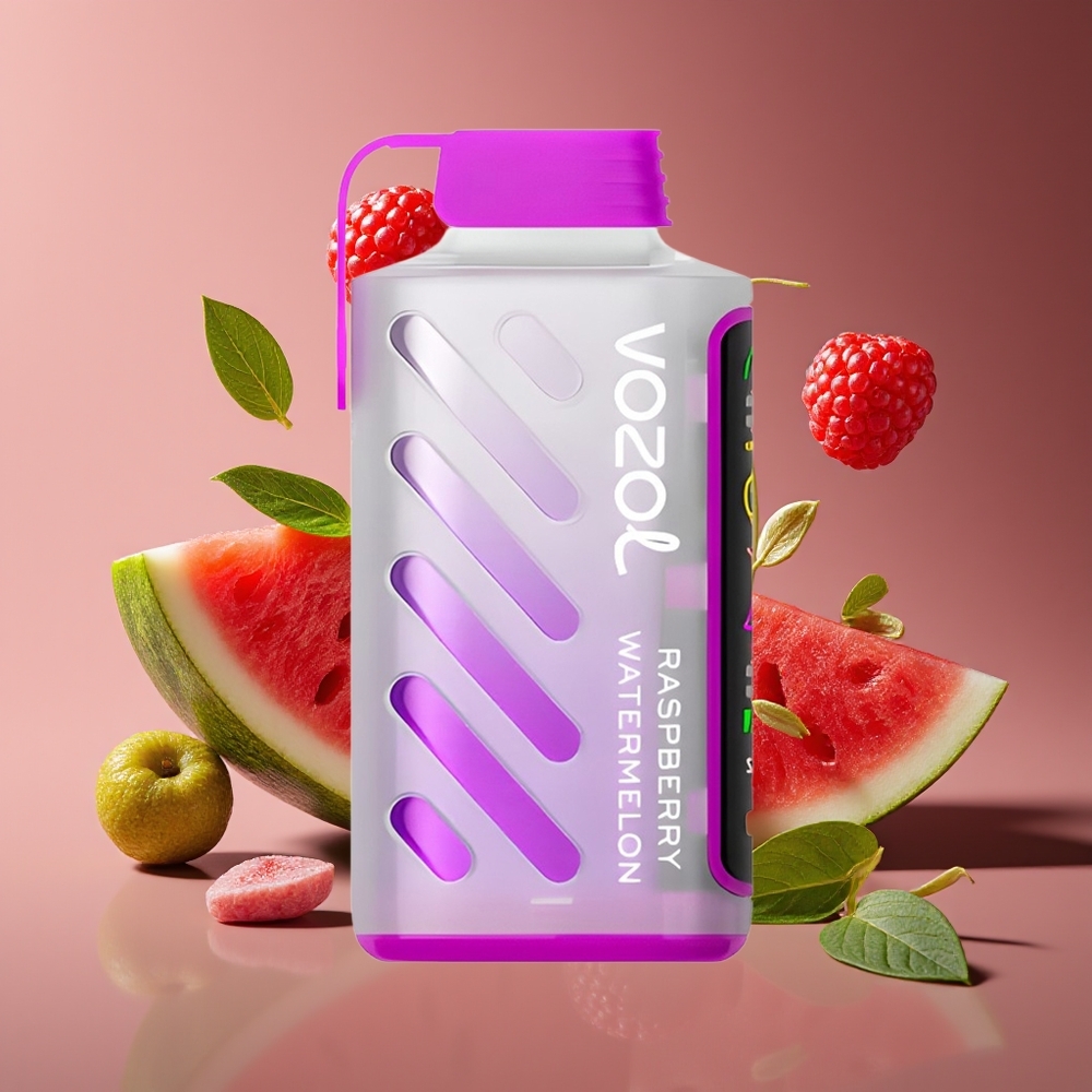 VOZOL Gear Power 20000 Puffs Dual Mesh 20mL Raspberry Watermelon Disposable Vape
