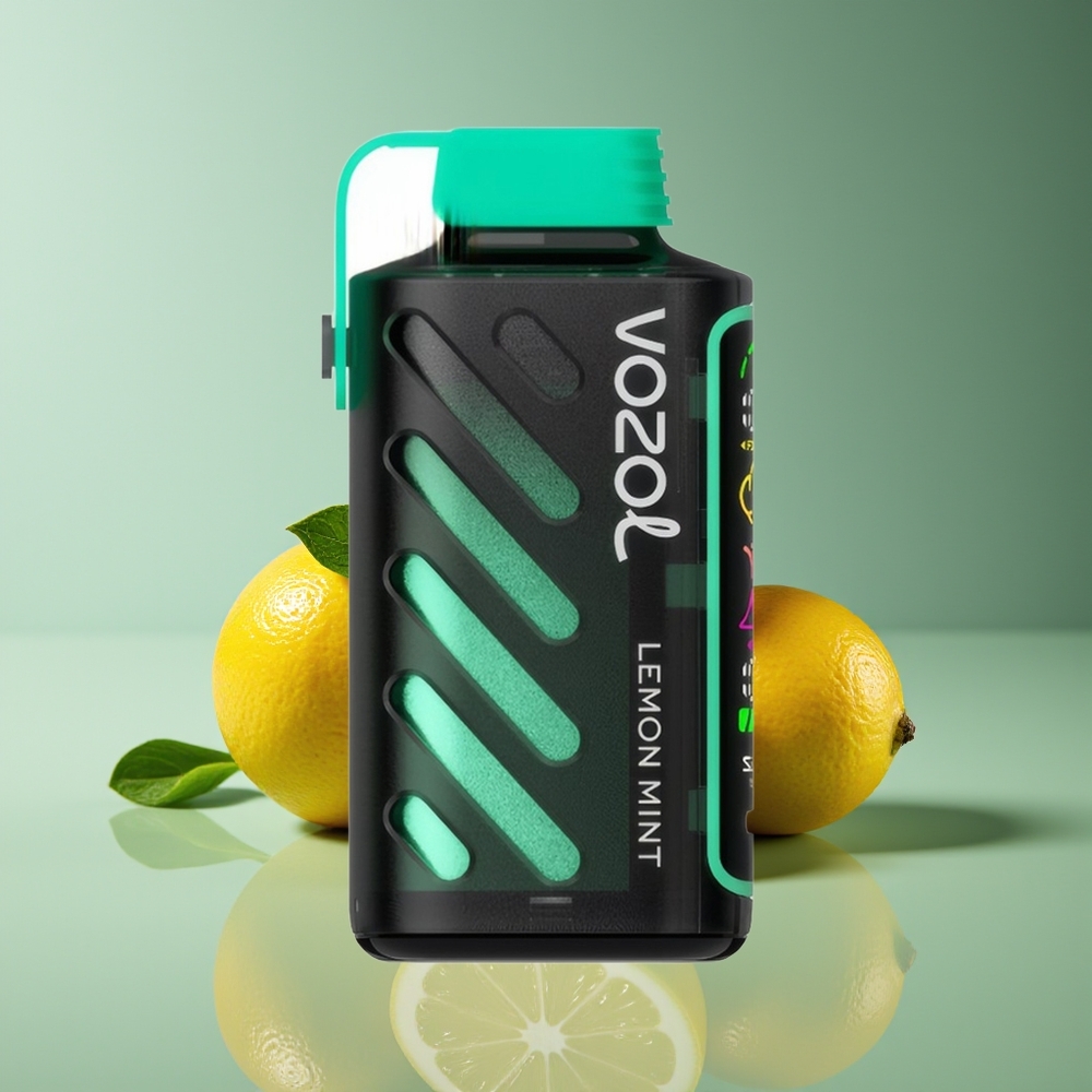 VOZOL Gear Power 20000 Puffs Dual Mesh Full Screen Lemon Mint Disposable Vape