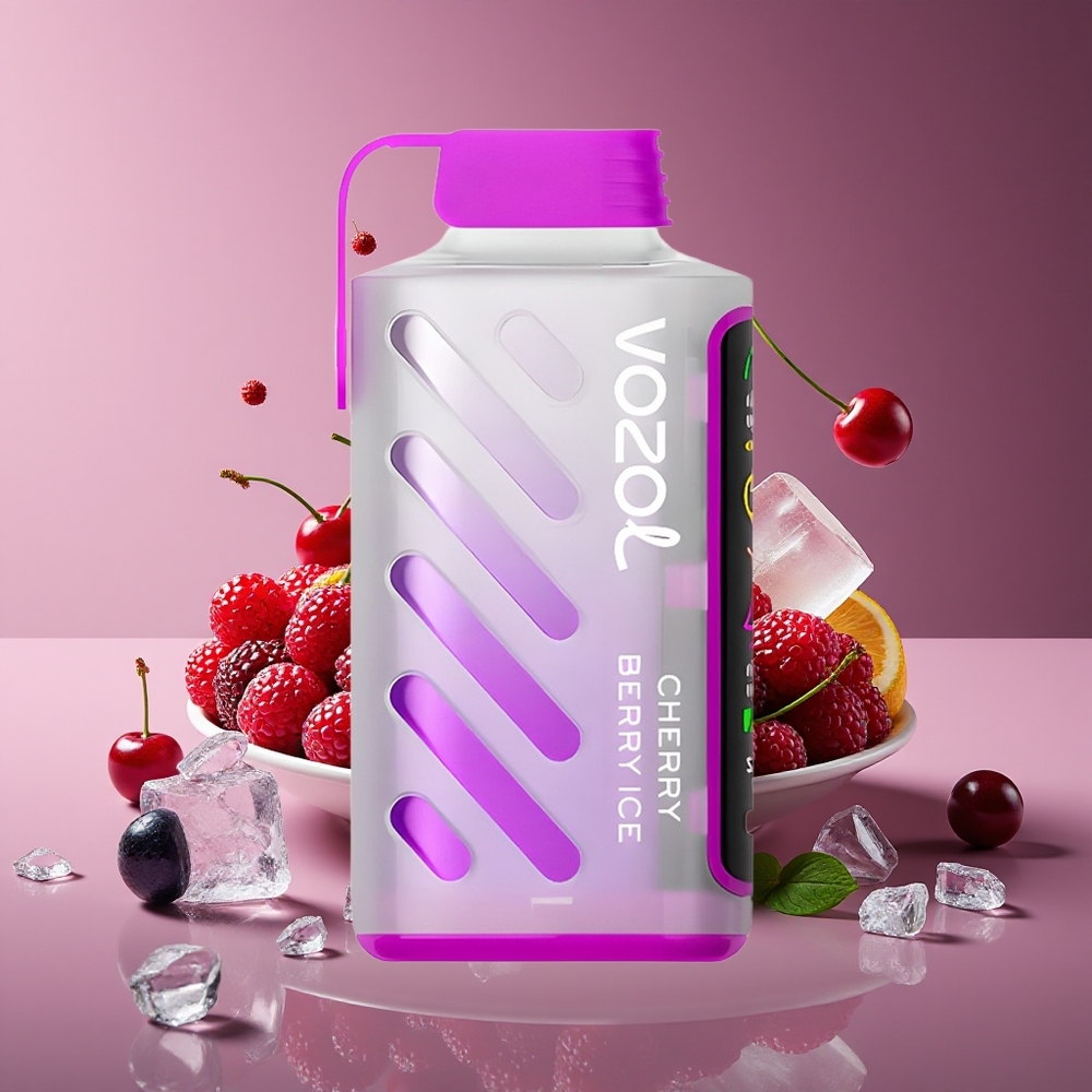 VOZOL Gear Power 20000 Puffs SiLC Tech Dual Mesh Cherry Berry Ice Disposable Vape