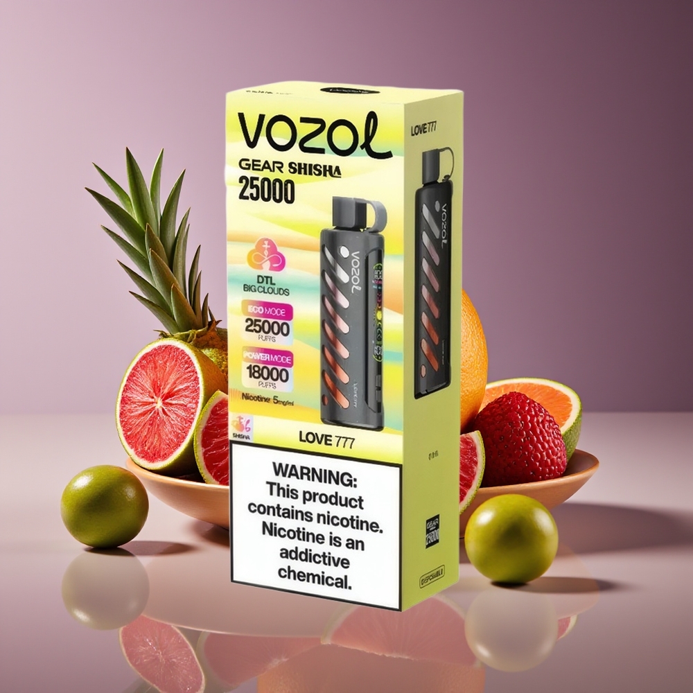 VOZOL Gear Shisha 25000 Puffs Dual Mesh 1000mAh 5mg Love 777