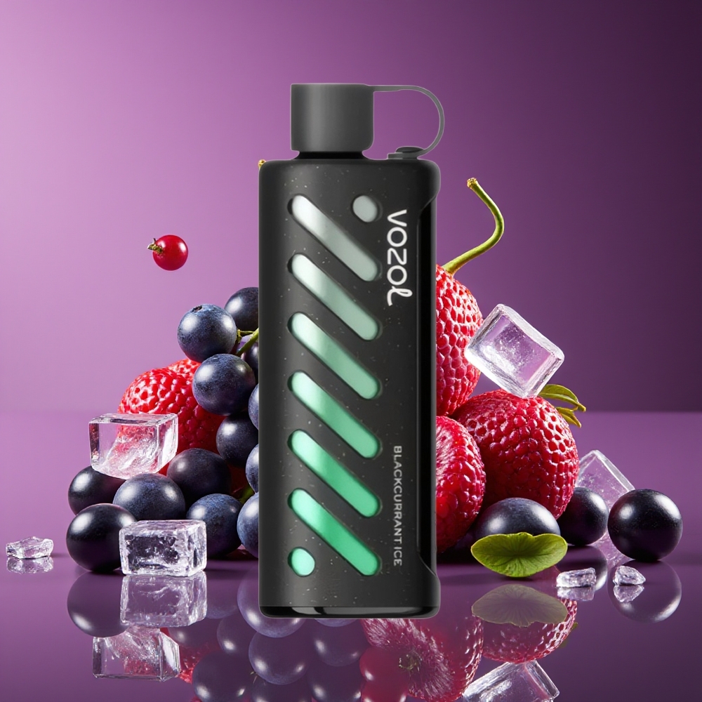 VOZOL Gear Shisha 25000 Puffs Dual Mesh 1000mAh Blackcurrant Ice Disposable Vape
