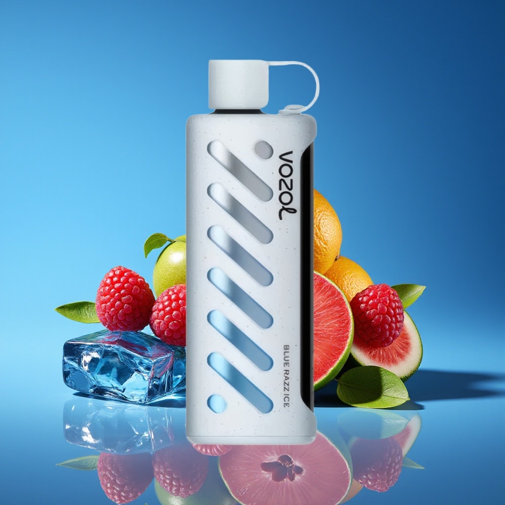 VOZOL Gear Shisha 25000 Puffs Dual Mesh 1000mAh Blue Razz Ice Disposable Vape