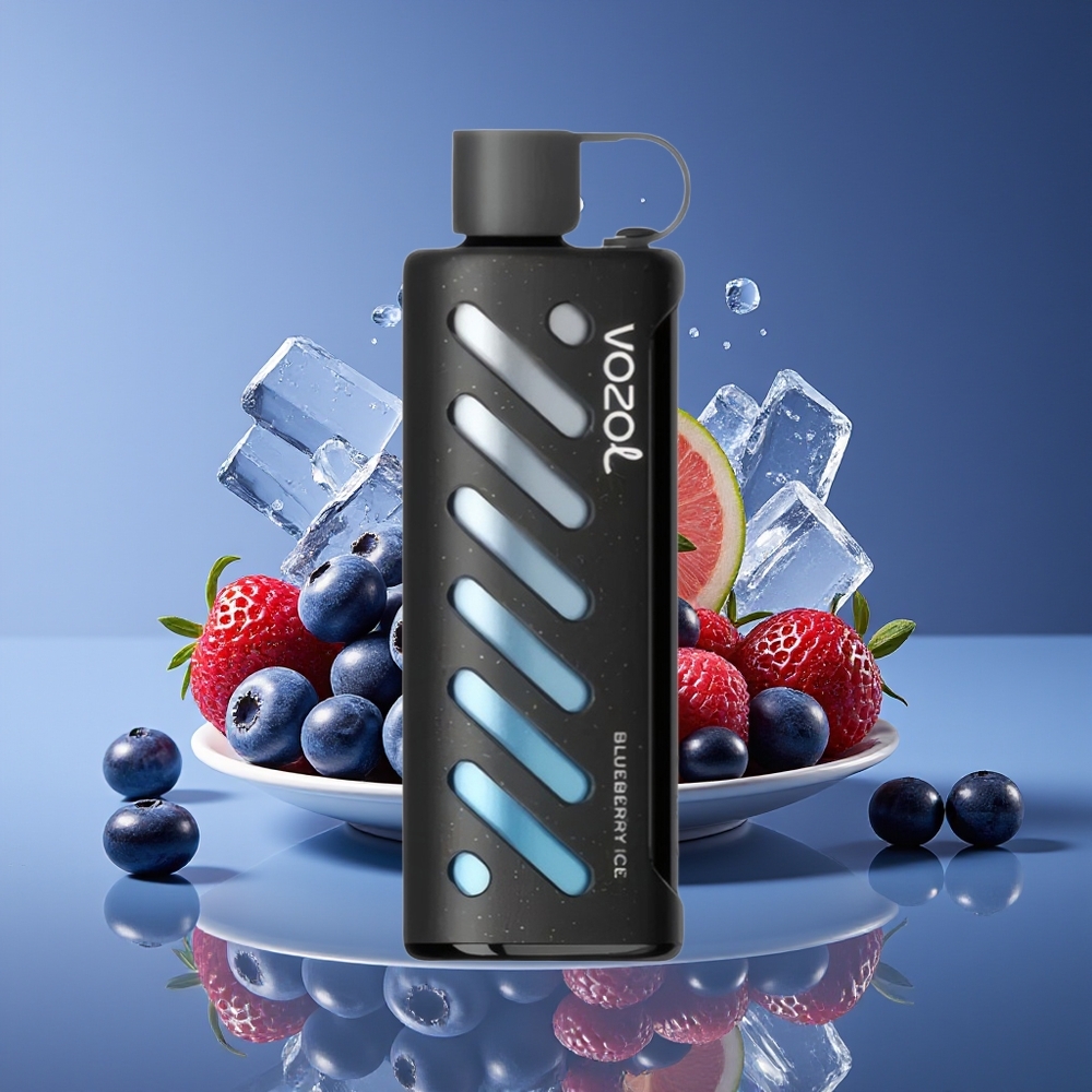VOZOL Gear Shisha 25000 Puffs Dual Mesh 5mg Blueberry Ice Disposable Vape