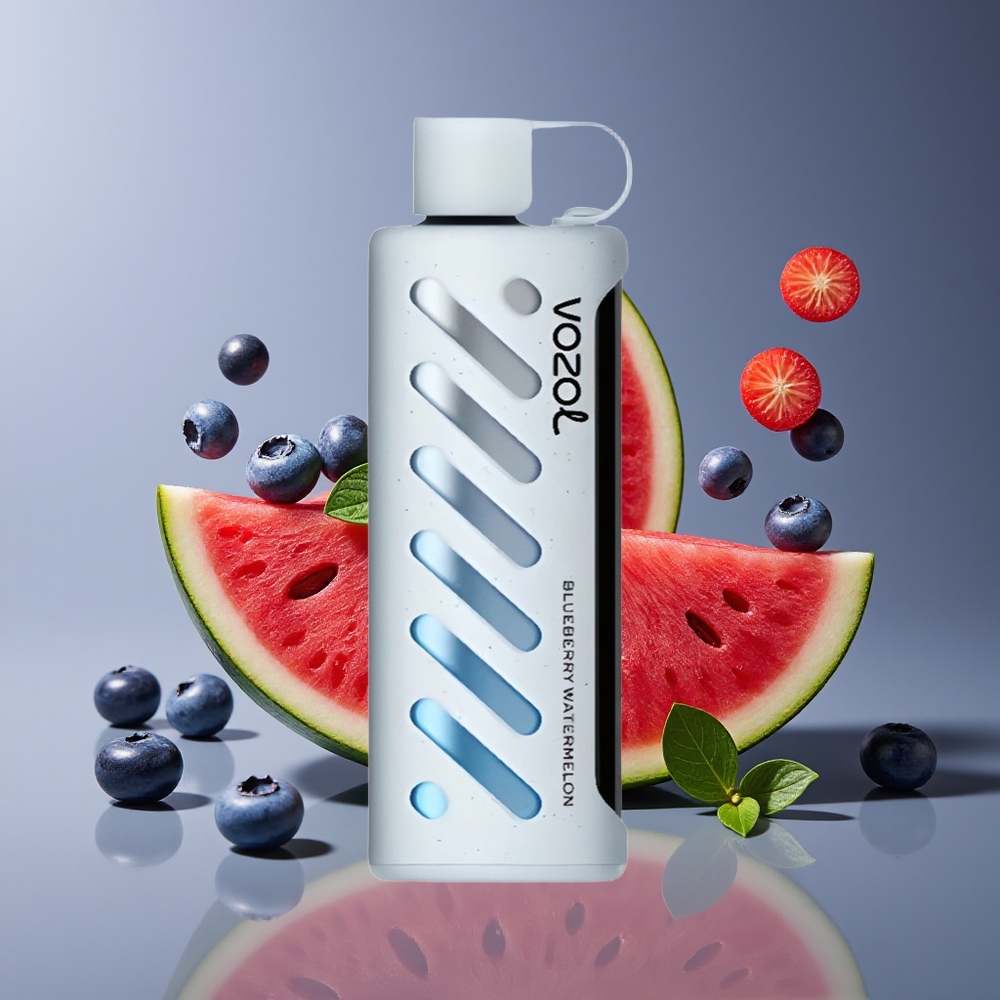 VOZOL Gear Shisha 25000 Puffs Dual Mesh Blueberry Watermelon 5mg Disposable Vape