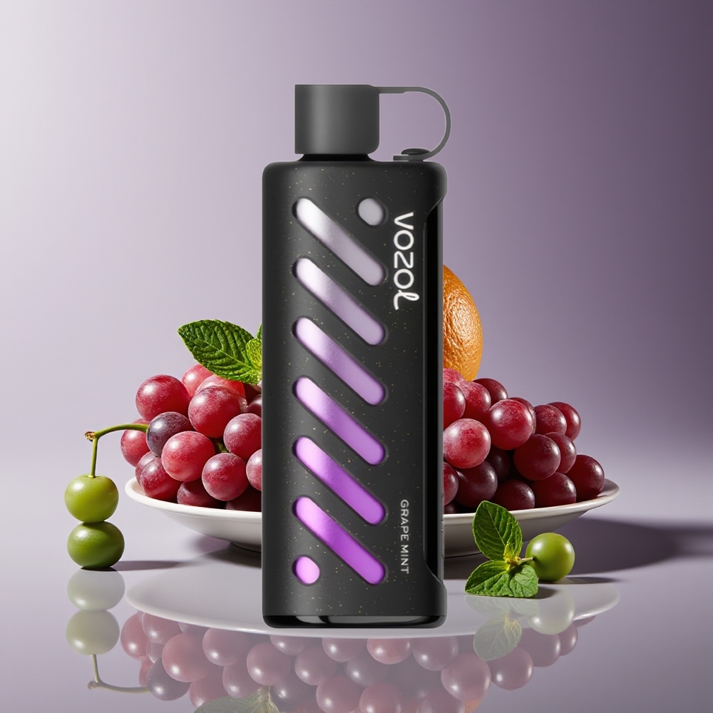 VOZOL Gear Shisha 25000 Puffs Dual Mesh Grape Mint Disposable Vape 1000mAh 5mg