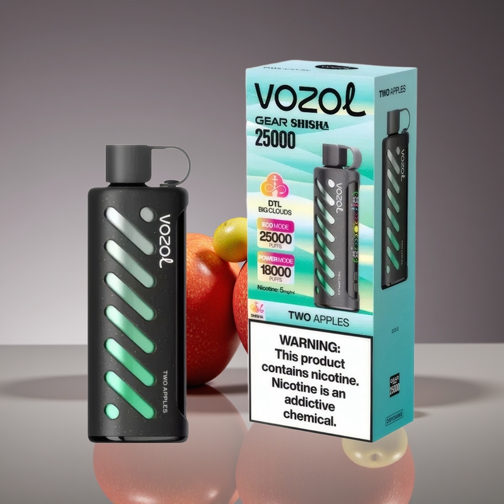 VOZOL Gear Shisha 25000 Puffs Dual Mesh Two Apples 1000mAh Disposable Vape