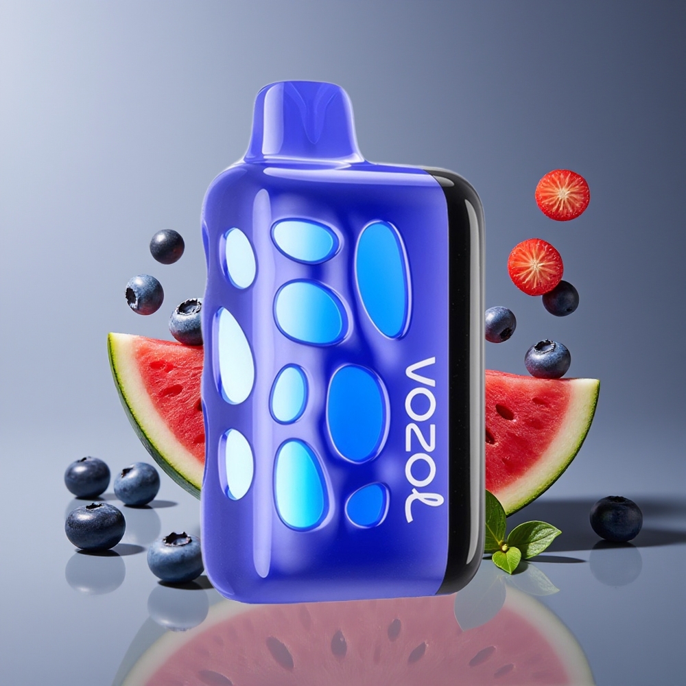 VOZOL RAVE 40000 Disposable Vape Blueberry Watermelon Glow 270° Beat-Synced 80 Fast Charge 1000mAh