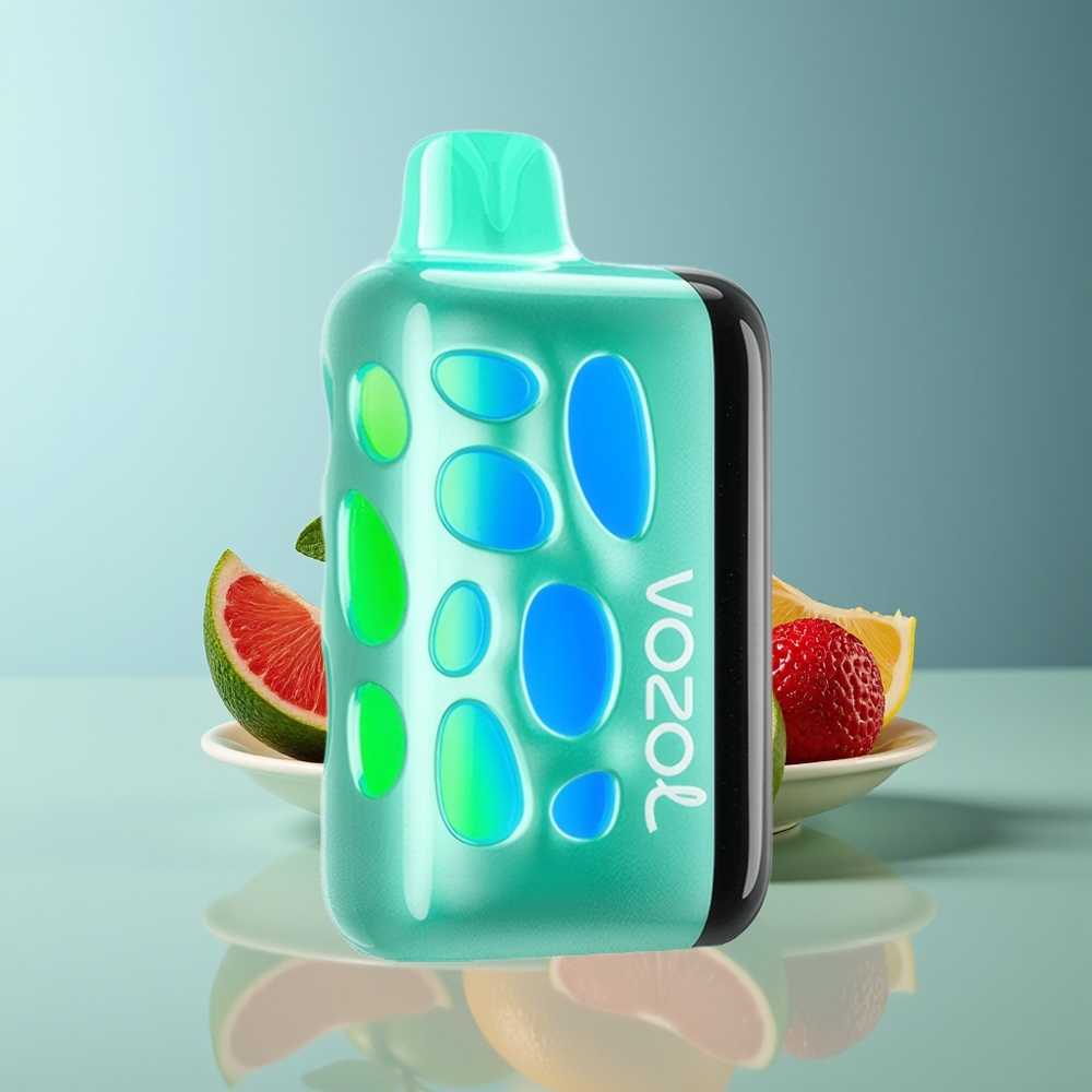 VOZOL RAVE 40000 Disposable Vape Cool Mint with Beat-Synced Party Mode  Eclipse Animation