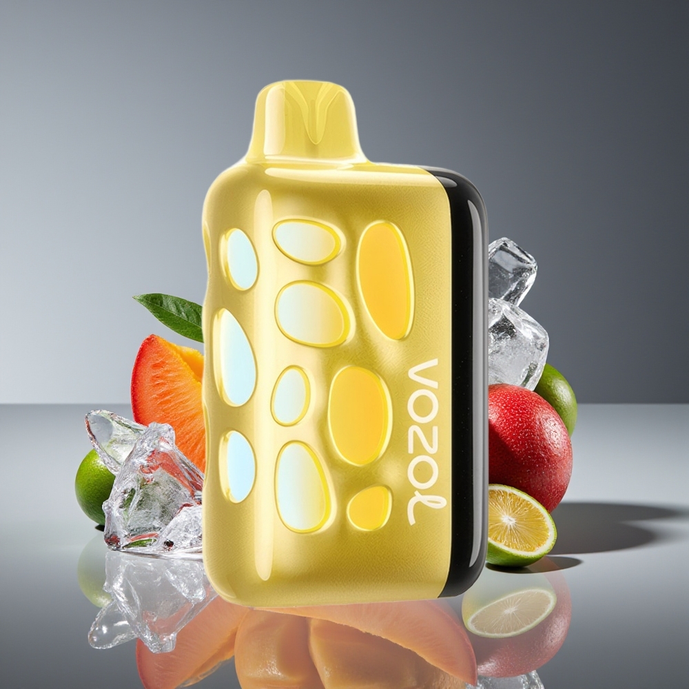 VOZOL RAVE 40000 Disposable Vape Mango Ice with 270° Glow  Beat-Synced Party Mode