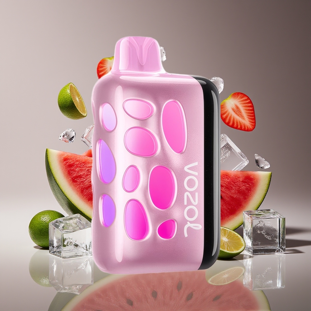 VOZOL RAVE 40000 Disposable Vape Watermelon Ice with Vibrant Glow  Eclipse Vaping