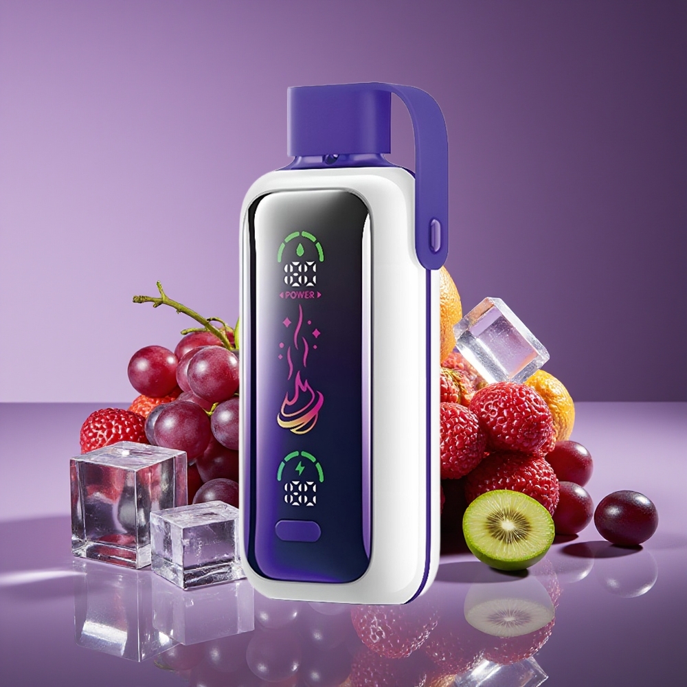 VOZOL Star 20000 Puffs Dual Mesh HD Screen Disposable Vape Grape Ice