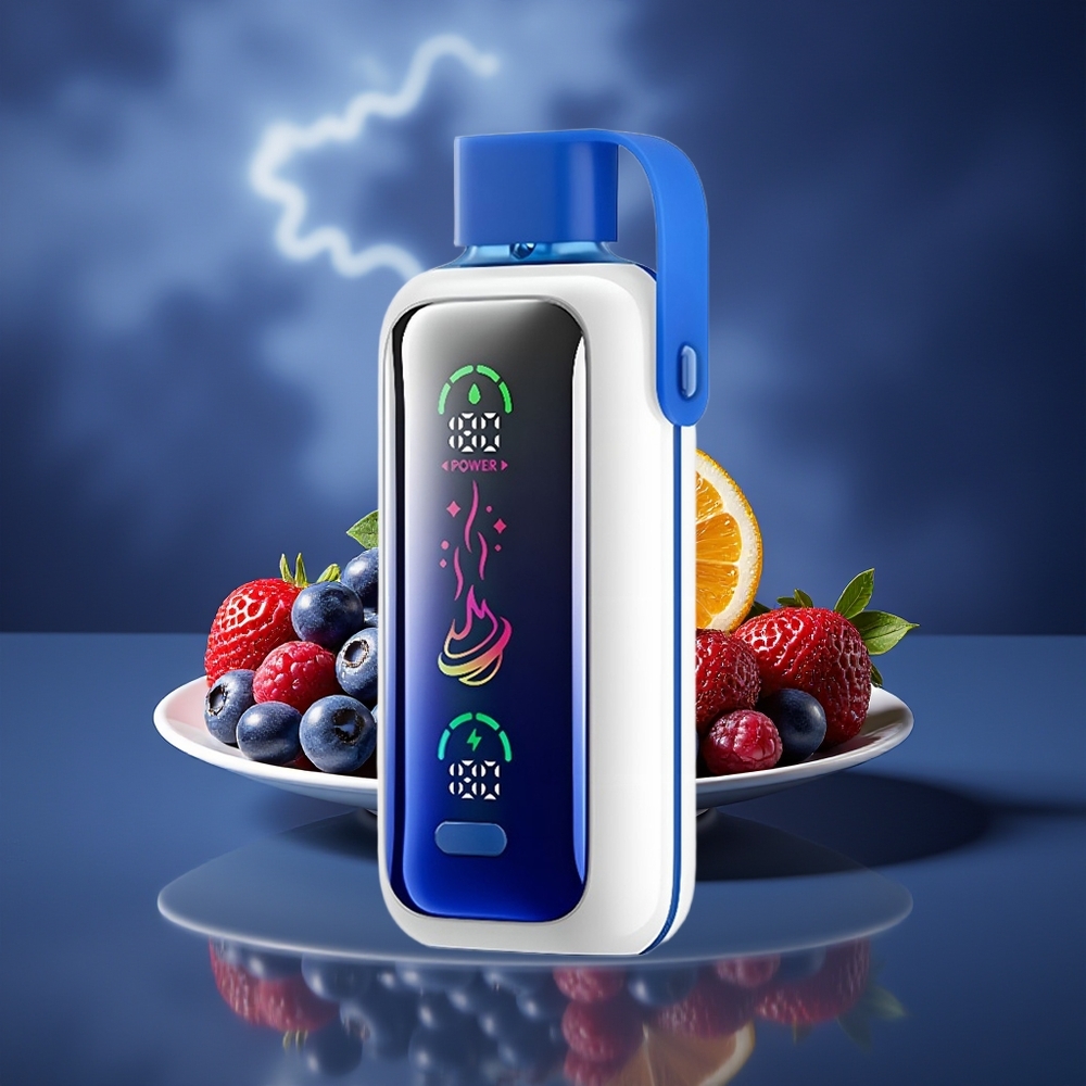 VOZOL Star 20000 Puffs HD Mirror Screen Dual Mesh 650mAh Blueberry Storm Disposable Vape