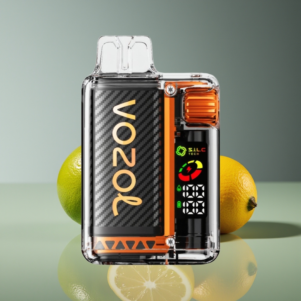 VOZOL Vista 20000 Puffs Rechargeable MTL Disposable Vape Lemon Lime with OLED Screen  SiLC Tech Dual Mesh Coil