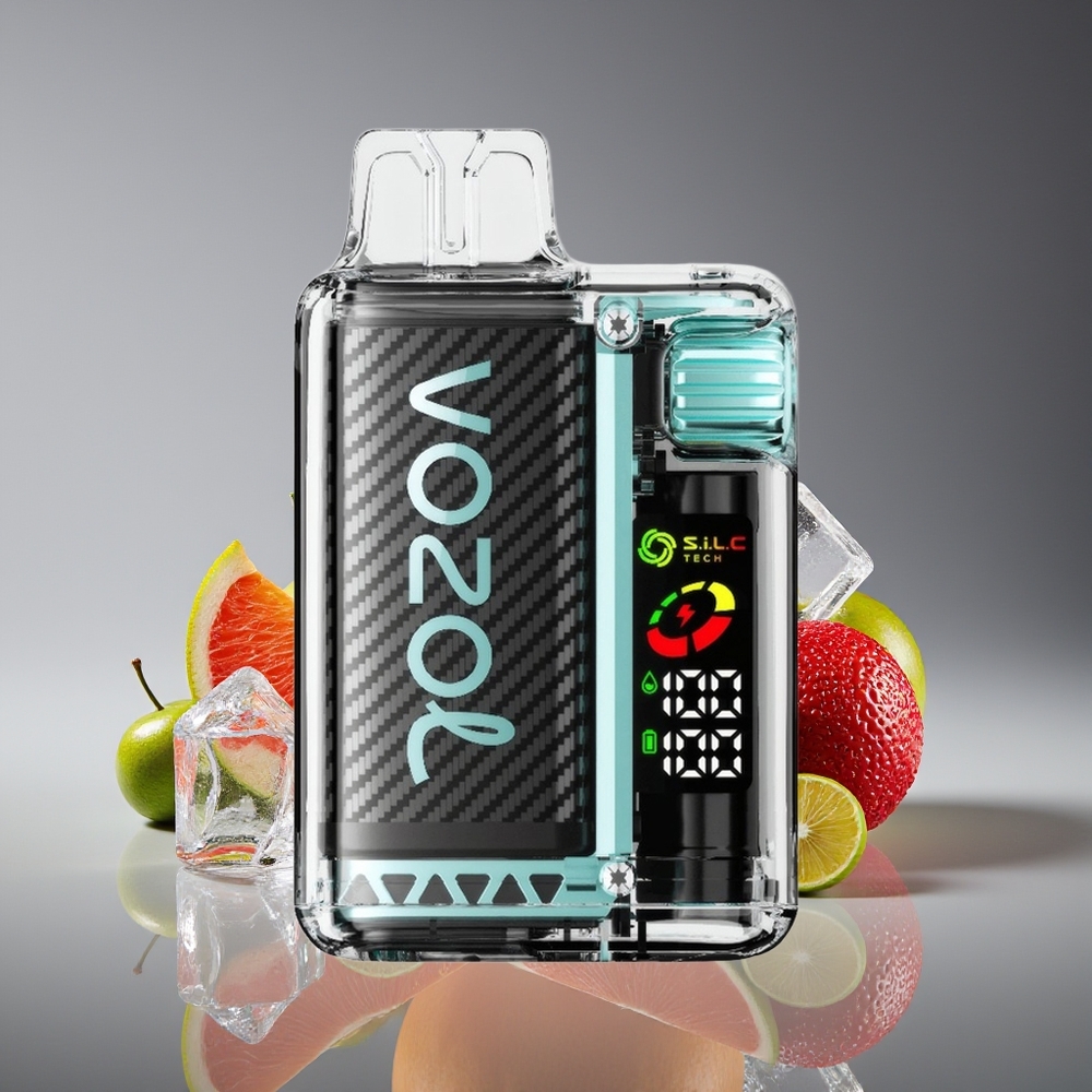 VOZOL Vista 20000 Puffs Rechargeable MTL Disposable Vape Sour Apple Ice OLED MCU Eco
