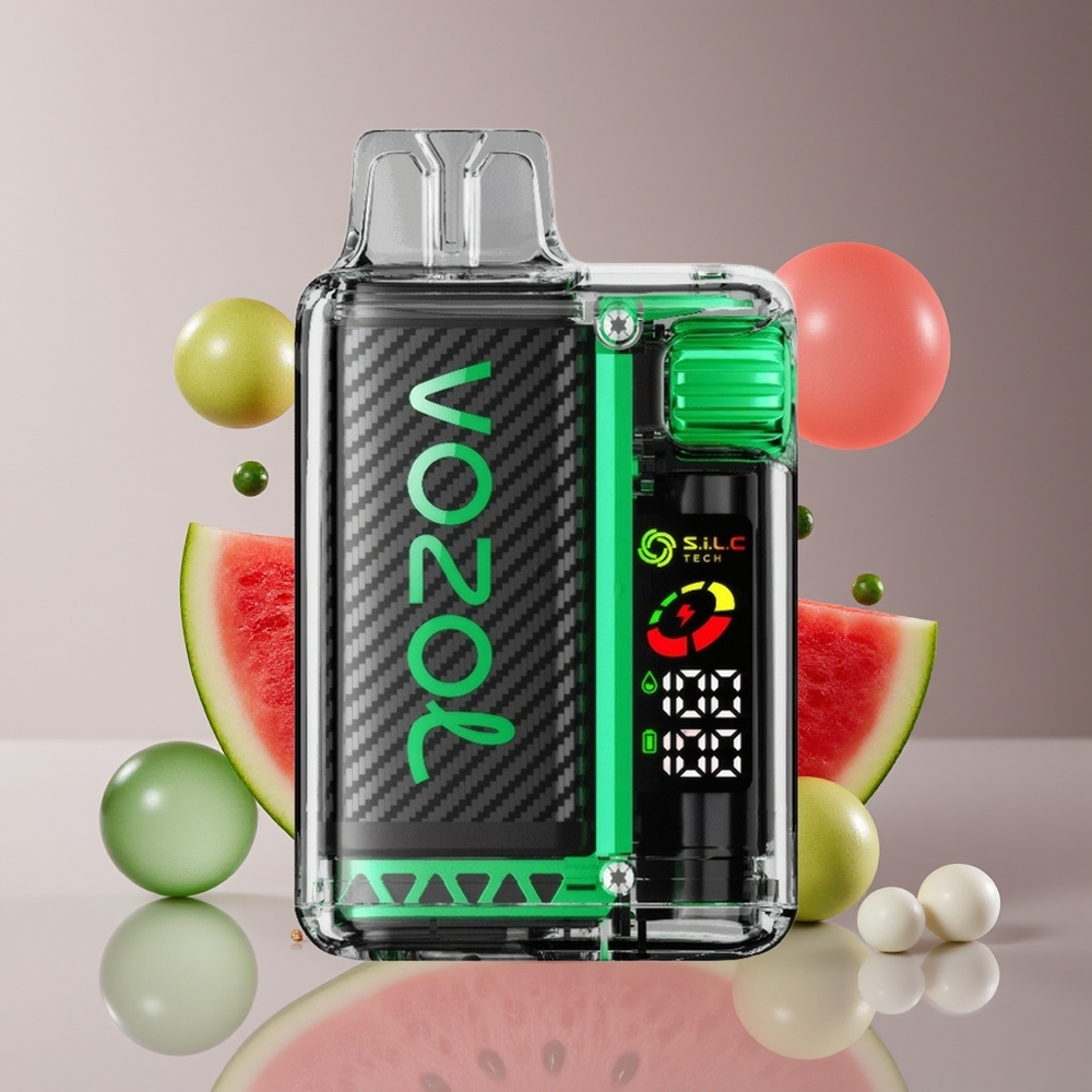 VOZOL Vista 20000 Puffs Rechargeable MTL Disposable Vape with OLED  Dual Mesh Coil - Watermelon Bubble Gum