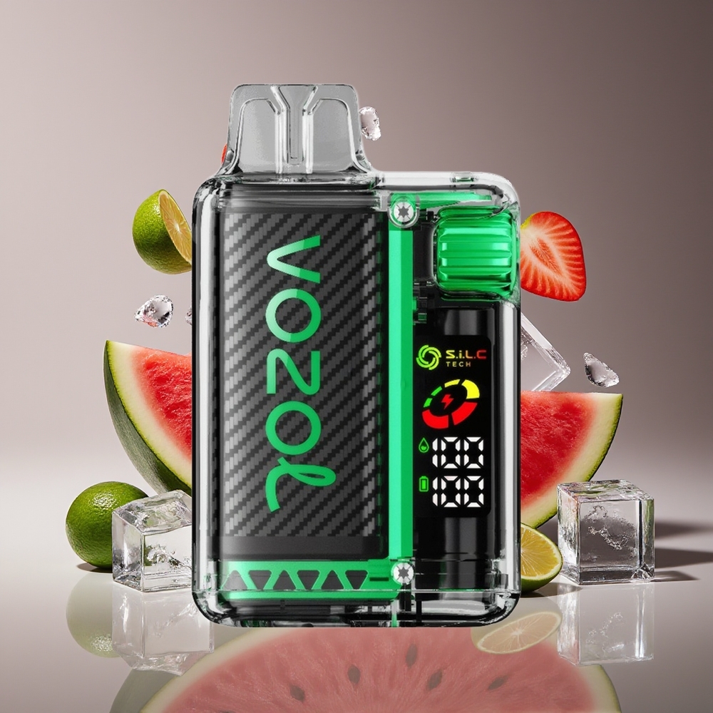 VOZOL Vista 20000 Puffs Rechargeable MTL Disposable Vape with OLED Screen  SiLC Tech Dual Mesh Coil Watermelon Ice