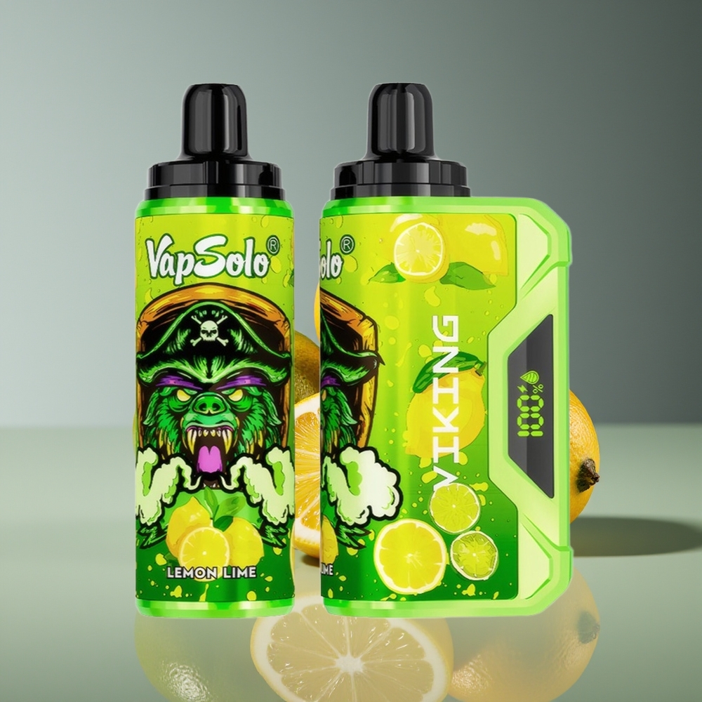 VapSolo VIKING 12000 Puffs 22mL Type-C Lemon Lime Disposable Vape