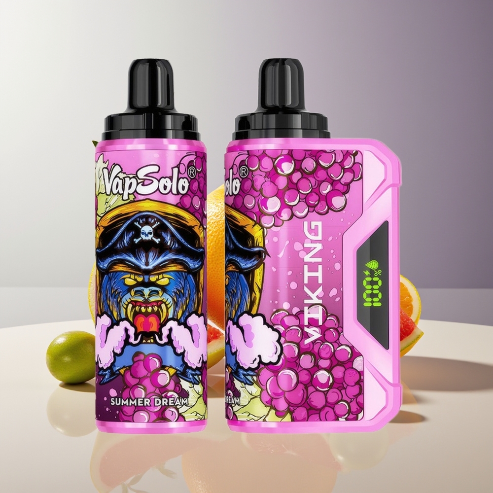 VapSolo VIKING 12000 Puffs 22ml Type-C LED Display Disposable Vape Summer Dream