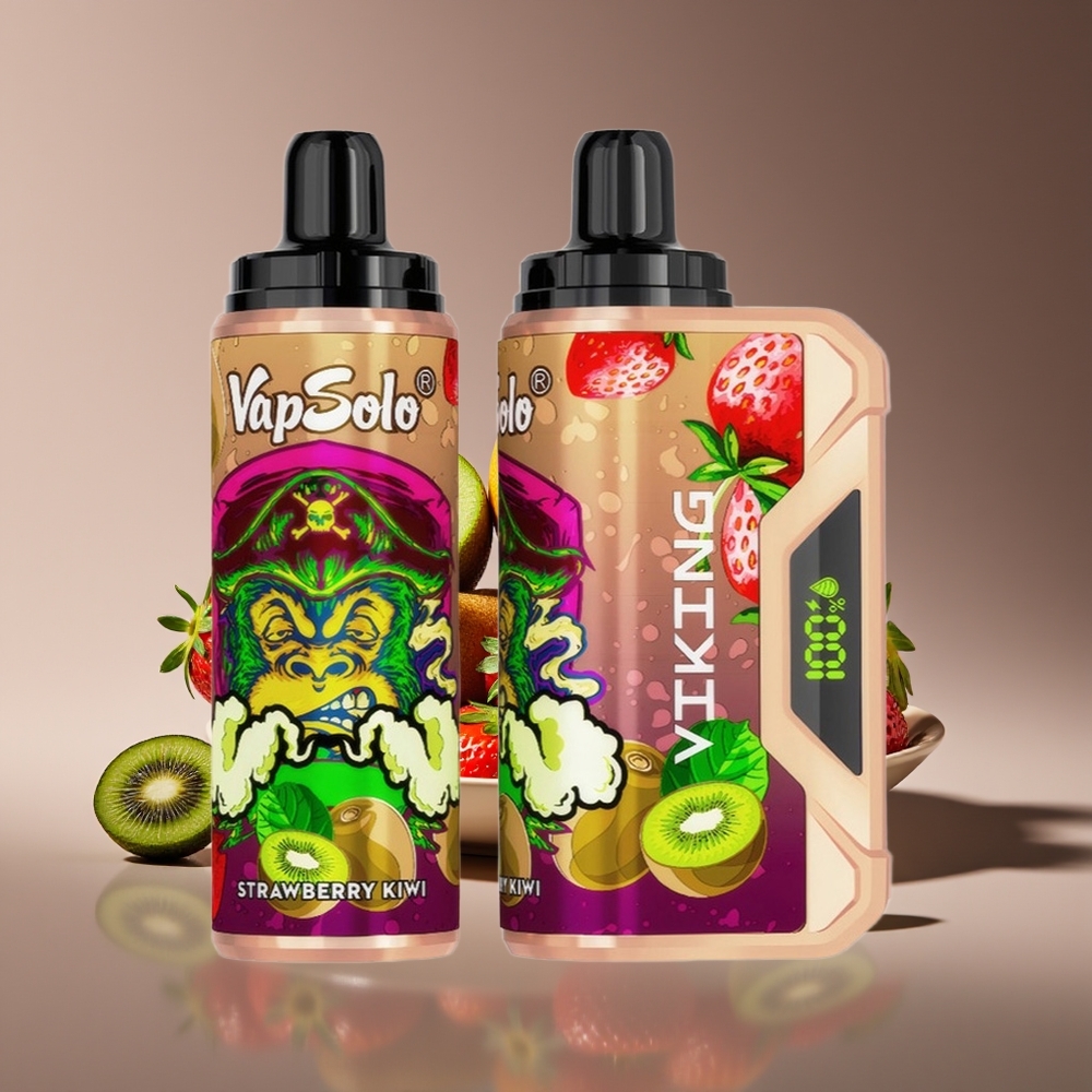 VapSolo VIKING 12000 Puffs 22ml Type-C Strawberry Kiwi Disposable Vape