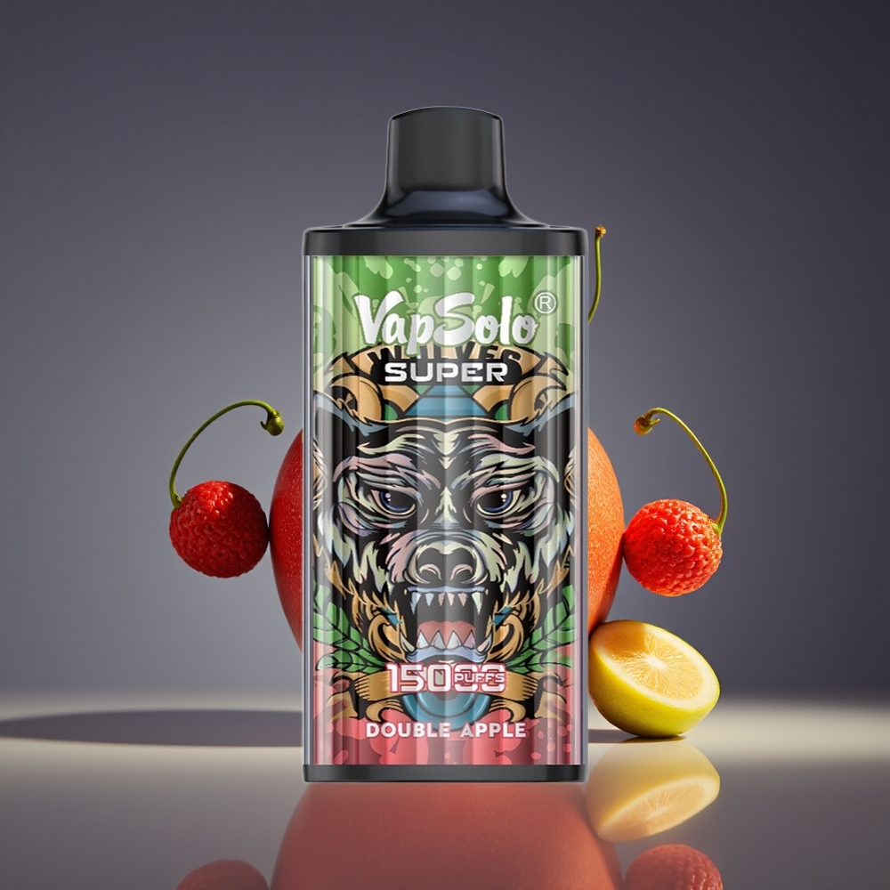 Vapsolo Super 15000 Puffs 40ml 850mAh Mesh Double Apple Disposable Vape