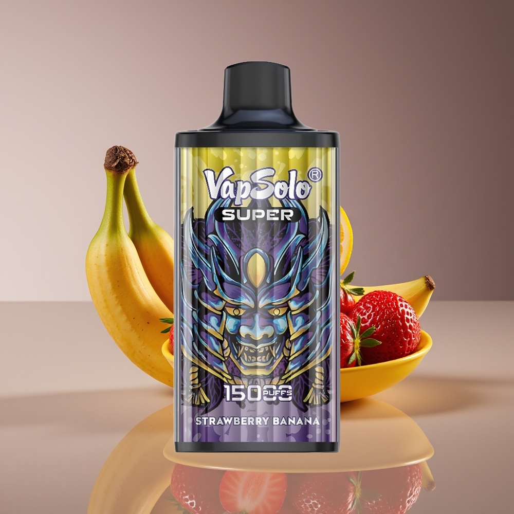 Vapsolo Super 15000 Puffs 40ml 850mAh Mesh Strawberry Banana Disposable Vape