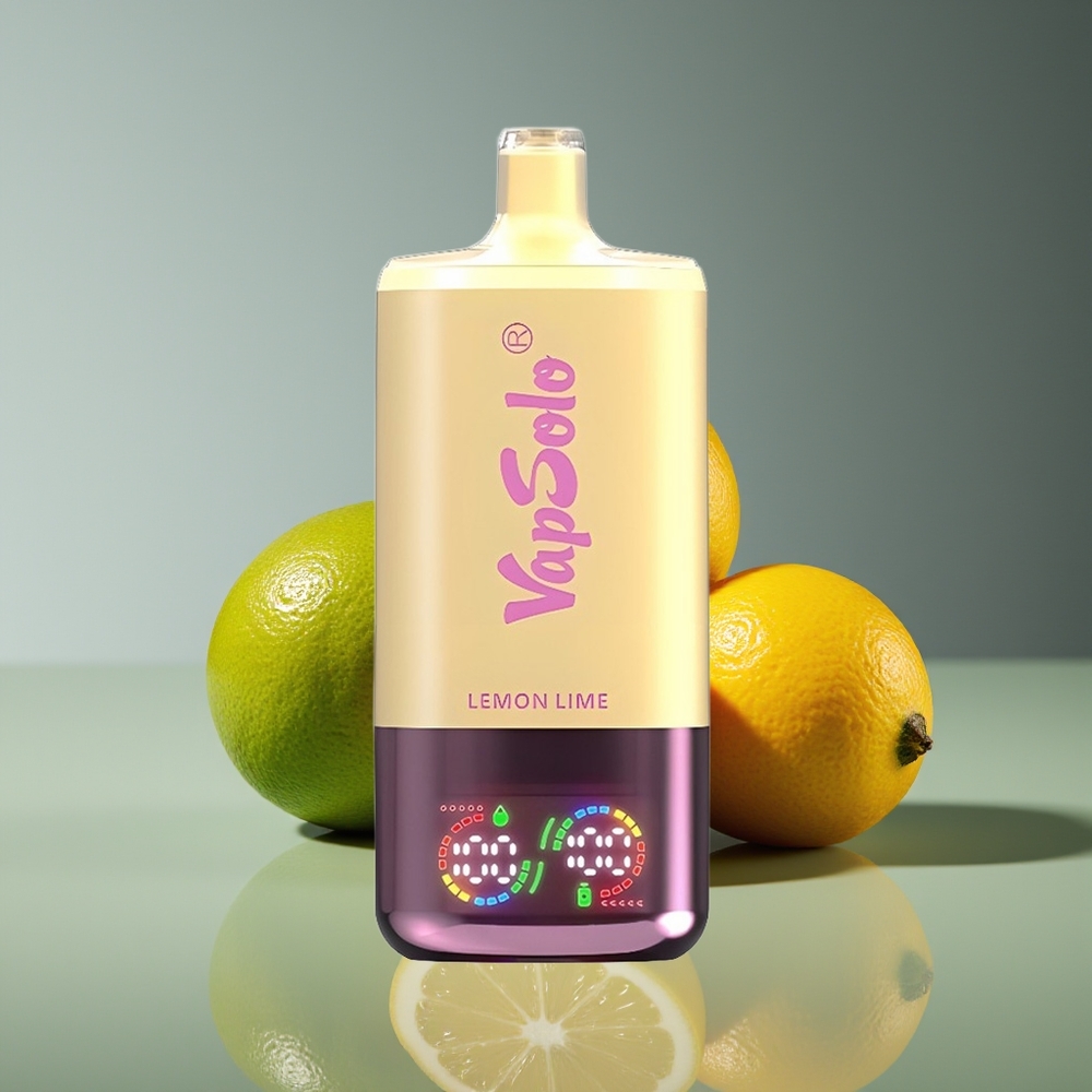 Vapsolo Triple 30000 Puffs 40ml 3-Tank Type-C Disposable Vape Lemon Lime