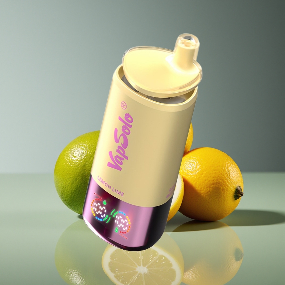 Vapsolo Triple 30000 Puffs 40ml 3-Tank Type-C Disposable Vape Lemon Lime