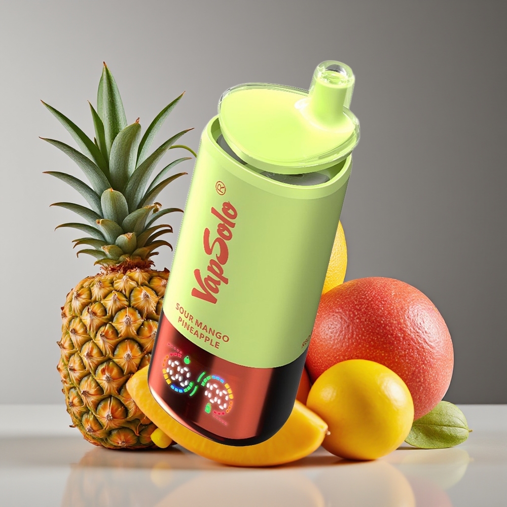 Vapsolo Triple 30000 Puffs 40ml 3-Tank Type-C Sour Mango Pineapple Disposable Vape