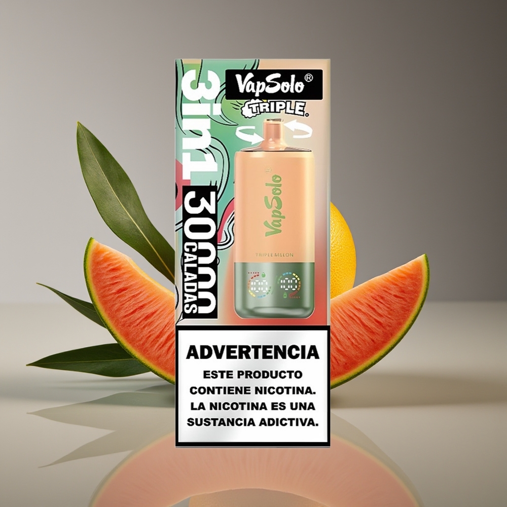 Vapsolo Triple 30000 Puffs 40ml Triple Melon Disposable Vape Type-C