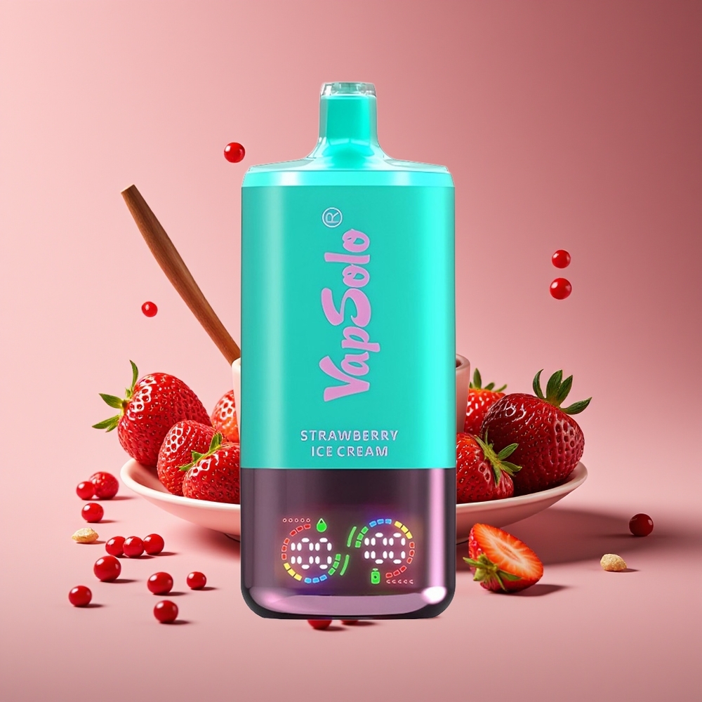 Vapsolo Triple 30000 Puffs 40ml Type-C Disposable Vape Strawberry Ice Cream