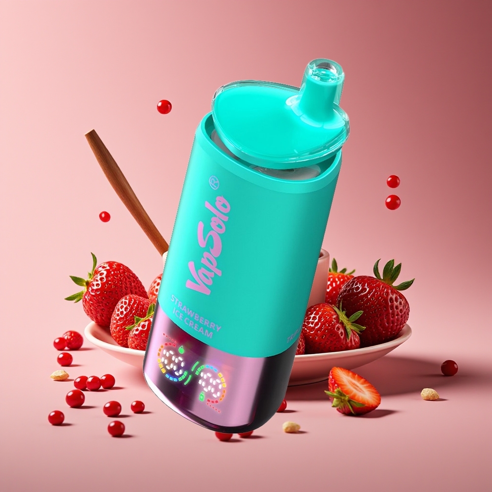 Vapsolo Triple 30000 Puffs 40ml Type-C Disposable Vape Strawberry Ice Cream