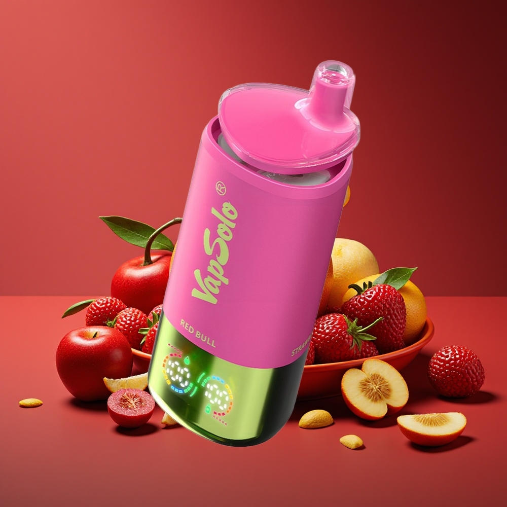 Vapsolo Triple 30000 Puffs Disposable Vape Red Bull Type-C 40ml 3 Oil Tanks