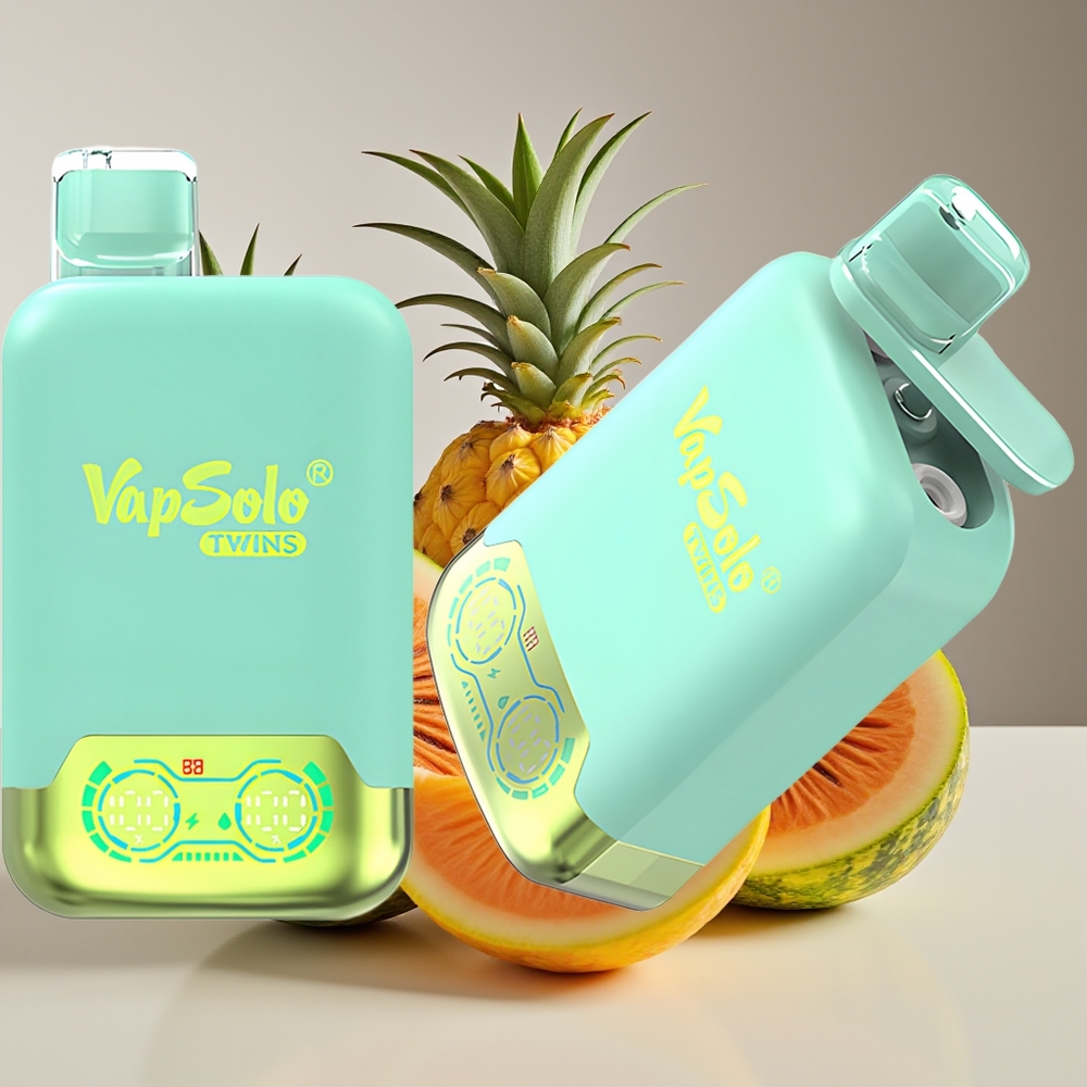 Vapsolo Twins 20000 Puffs 40ml Dual Tank Type-C Triple Melon  Pineapple Coconut Disposable Vape