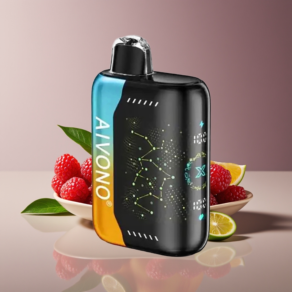Aivono Aim Boom 25000 Puffs 28ml Type-C Raspberry Peach Lime Disposable Vape
