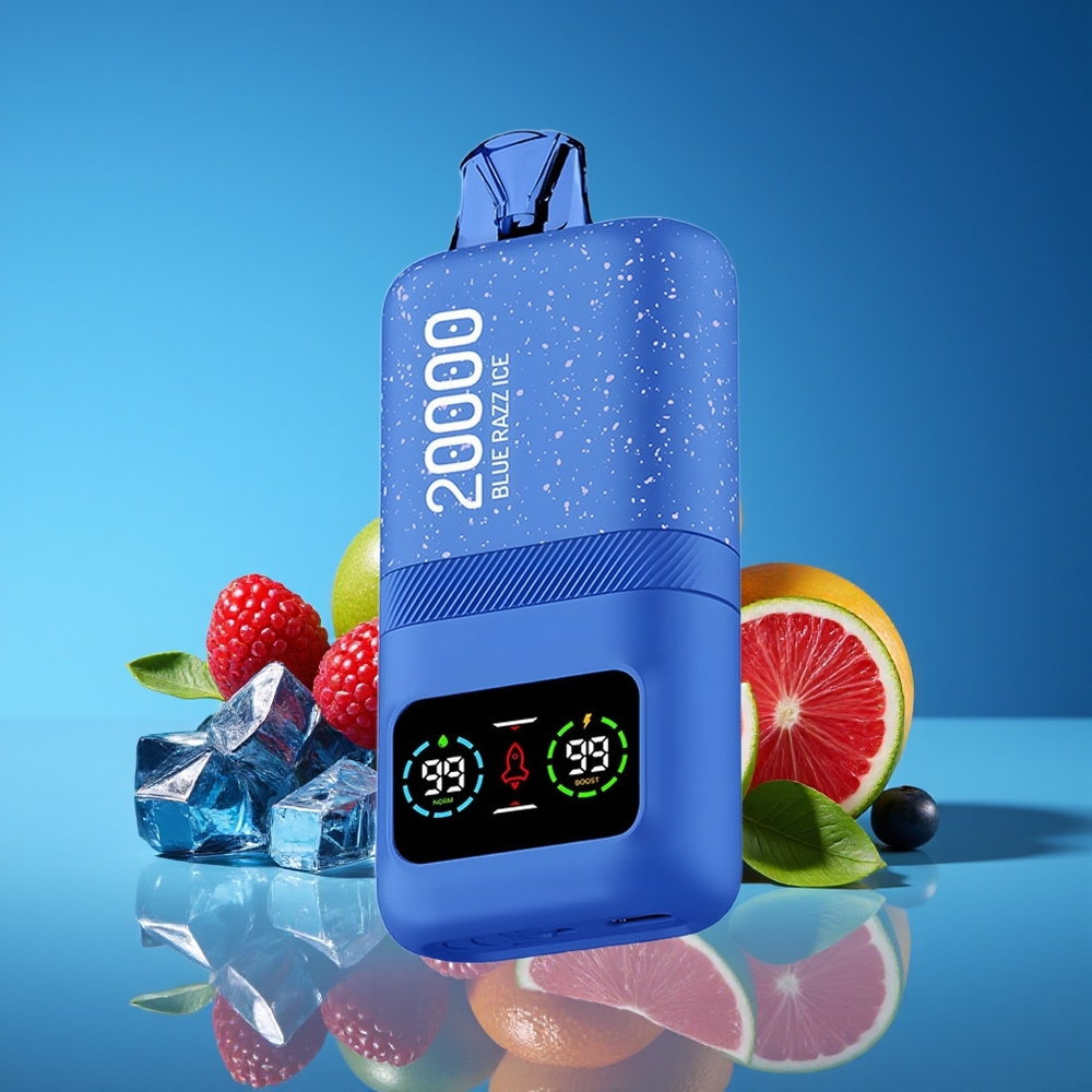 Aivono Aim Magic 20000 Puffs Dual Mesh LCD Rechargeable Blue Razz Ice Disposable Vape