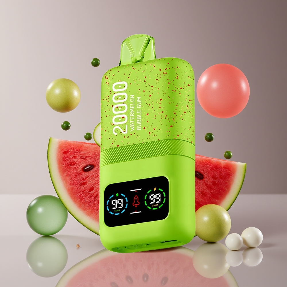 Aivono Aim Magic 20000 Puffs Dual Mesh LCD Rechargeable Watermelon Bubble Gum Disposable Vape