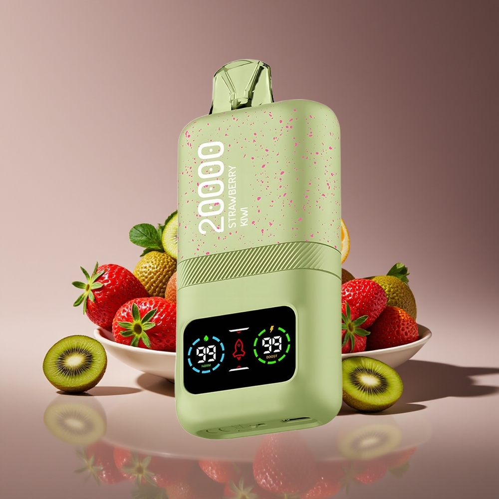 Aivono Aim Magic 20000 Puffs Rechargeable LCD Dual Mesh Strawberry Kiwi Disposable Vape
