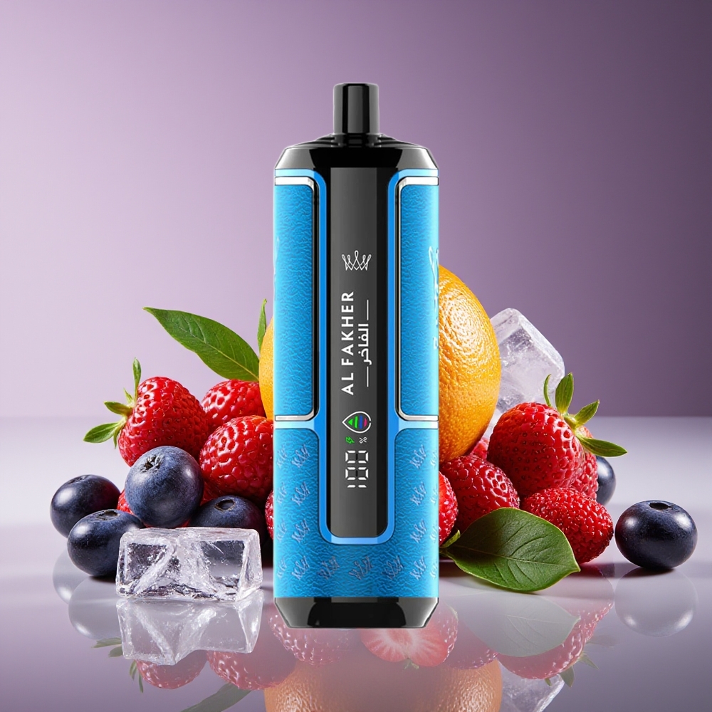 Al Fakher Crown Bar 15K Hypermax DTL 22ml 600mAh Type-C Disposable Berry Ice