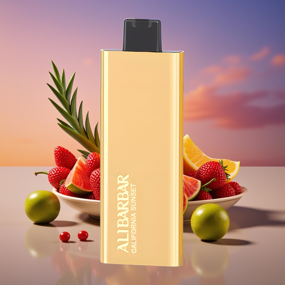 Alibarbar Pandora 7000 Puffs 17mL 1.0 Ohm Disposable Vape California Sunset