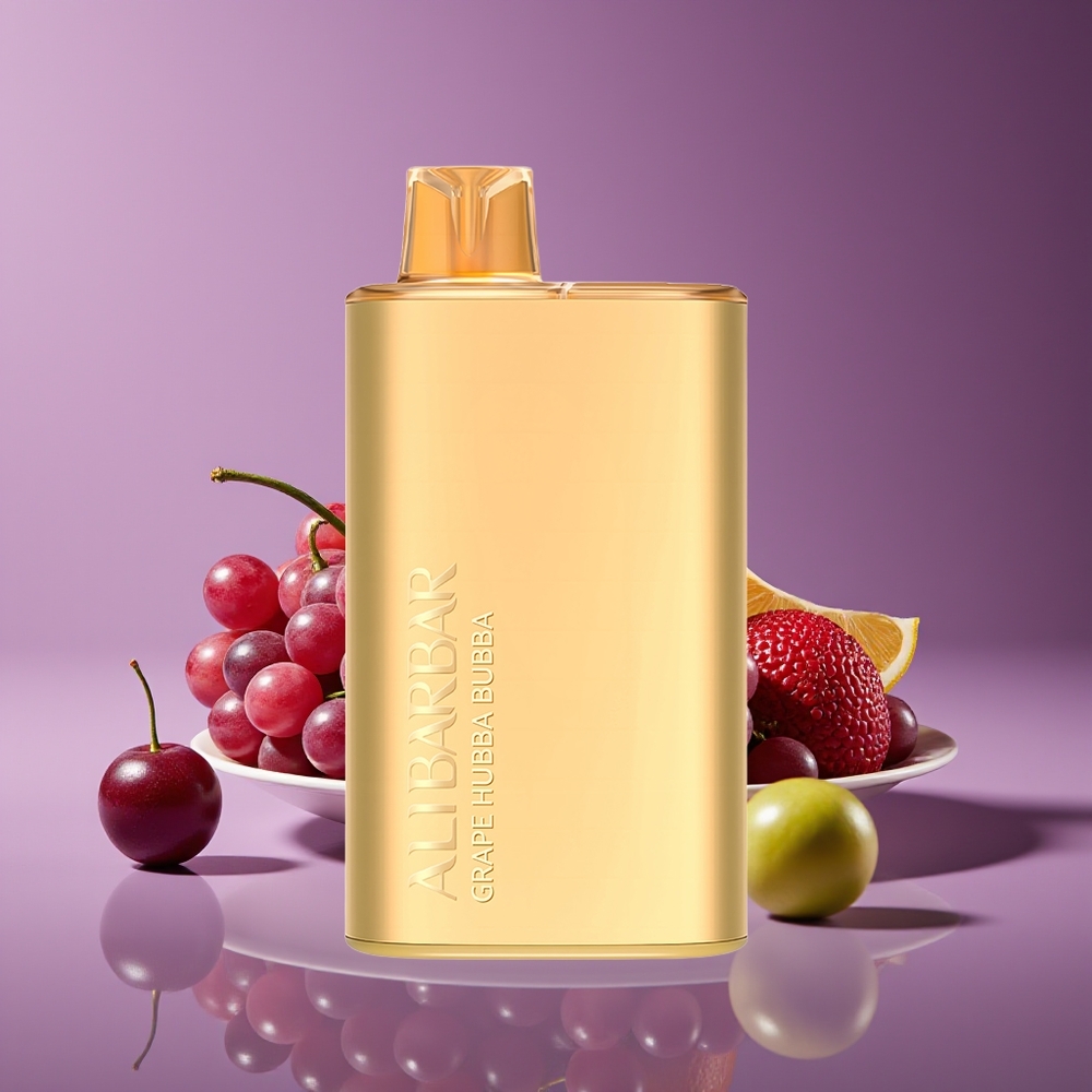 Alibarbar Rich 8000 Puffs Disposable Vape Grape Hubba Bubba 20ml 2000mAh 1.1Ohm