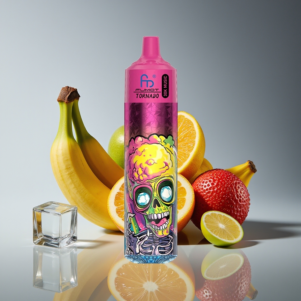 Fumot RandM Tornado 30000 Puffs 30mL 5% Mesh Rechargeable Banana Ice Disposable Vape