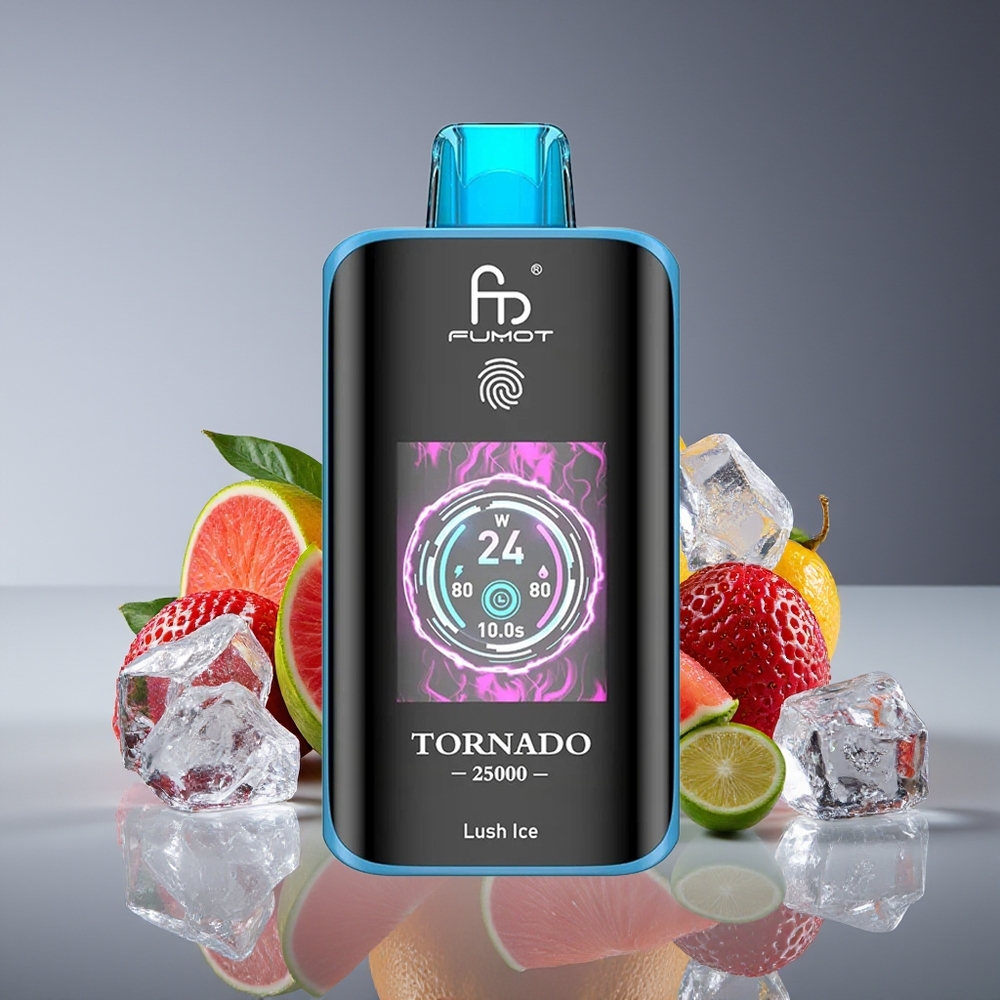 Fumot Tornado 25000 Puffs HD Screen 700mAh Rechargeable 20ml Lush Ice