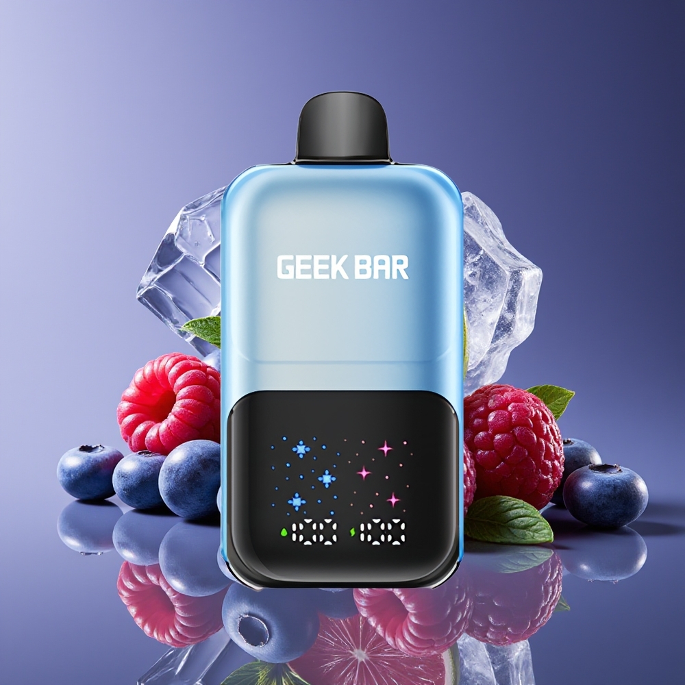 GEEK BAR 2GO 20mL 50000 Puffs Rechargeable Dual-Tank MTL Blueberry Raspberry Ice