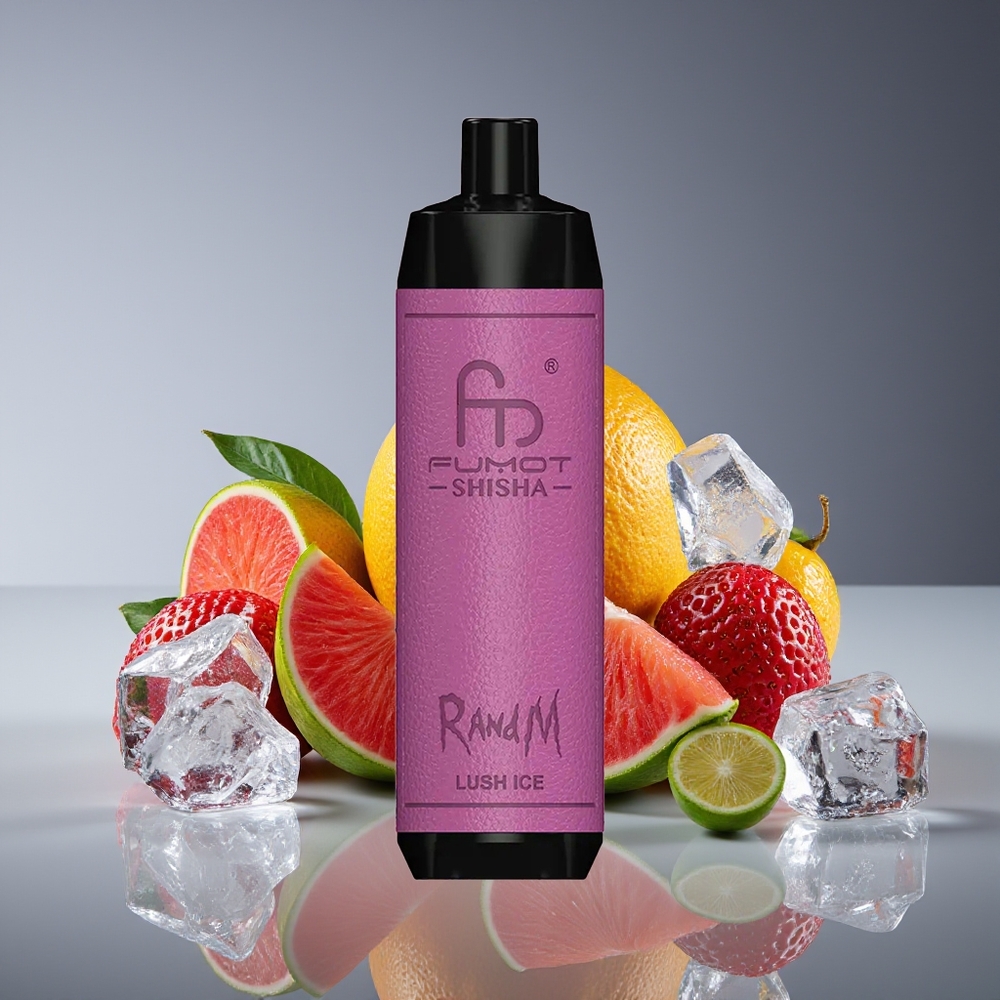 RandM Fumot Shisha 10000 Puffs 18mL 850mAh Mesh Lush Ice Disposable Vape