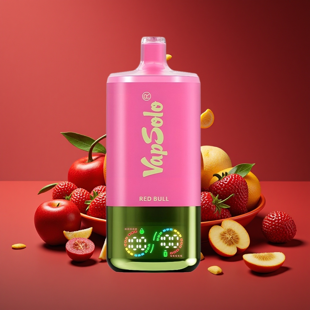 Vapsolo Triple 30000 Puffs Disposable Vape Red Bull Type-C 40ml 3 Oil Tanks