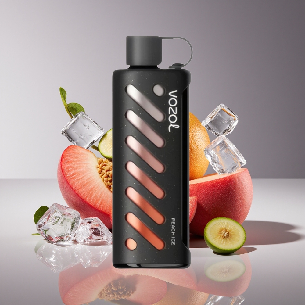 VOZOL Gear Shisha 25000 Puffs Dual Mesh Peach Ice Disposable Vape 5mg 1000mAh