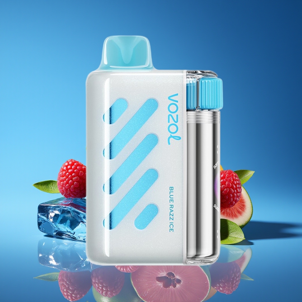 VOZOL VISTA 40000 Puffs MTL Rechargeable Mesh Coil Disposable Vape Blue Razz Ice